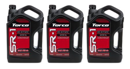 Torco SR-1 0W40 Synthetic Motor Oil - 5 L Bottle (Case of 3)