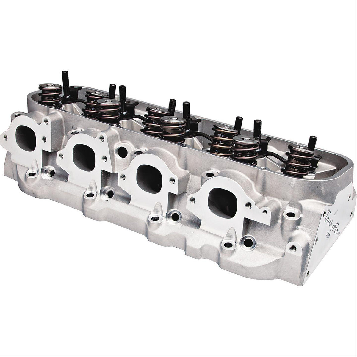 Trick Flow PowerOval Aluminum Cylinder Head - 2.190 / 1.880 in Valves - 280 cc Intake - 113 cc Chamber - 1.550 in Springs - Big Block Chevy