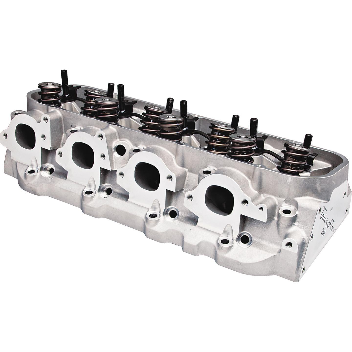 Trick Flow PowerOval Aluminum Cylinder Head - 2.190 / 1.880 in Valves - 280 cc Intake - 113 cc Chamber - 1.550 in Springs - Big Block Chevy