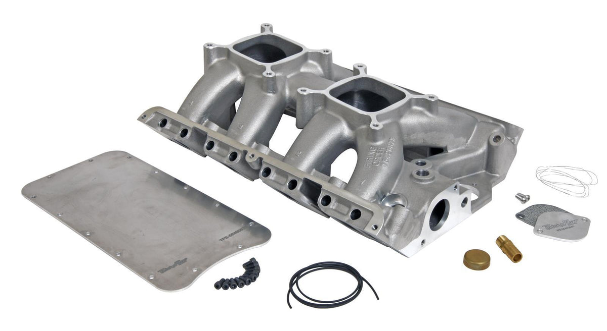 Trick Flow R-Series Intake Manifold - Dual Square Bore - Single Plane - Ford FE-Series