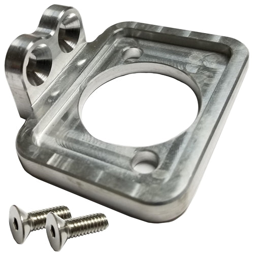 Triple X Sprint Car Fuel Pump Shutoff Bracket - Black - MPD Shutoff Valve - Triple X Upper Steering Mount TXRSC-ST-0022