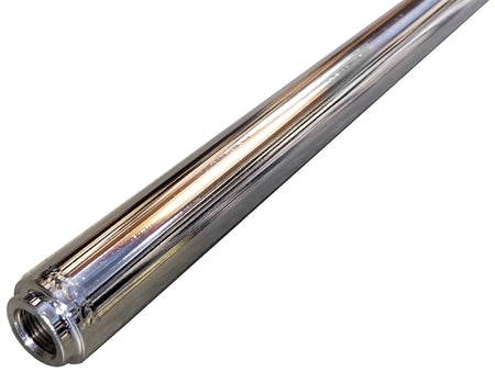 Triple X Steel Suspension Tube - 1 in OD - 23-1/2 in Long - 5/8-18 in Female Thread - Chrome