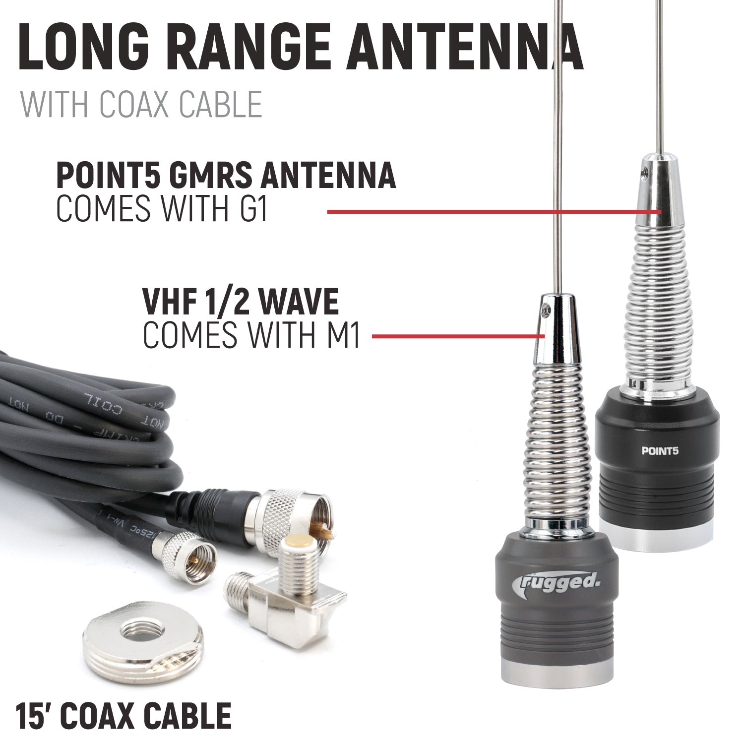 Rugged Radios Complete Master Communication Kit /w RRP364-BTC - G1 GMRS MCK-364-2P-G1