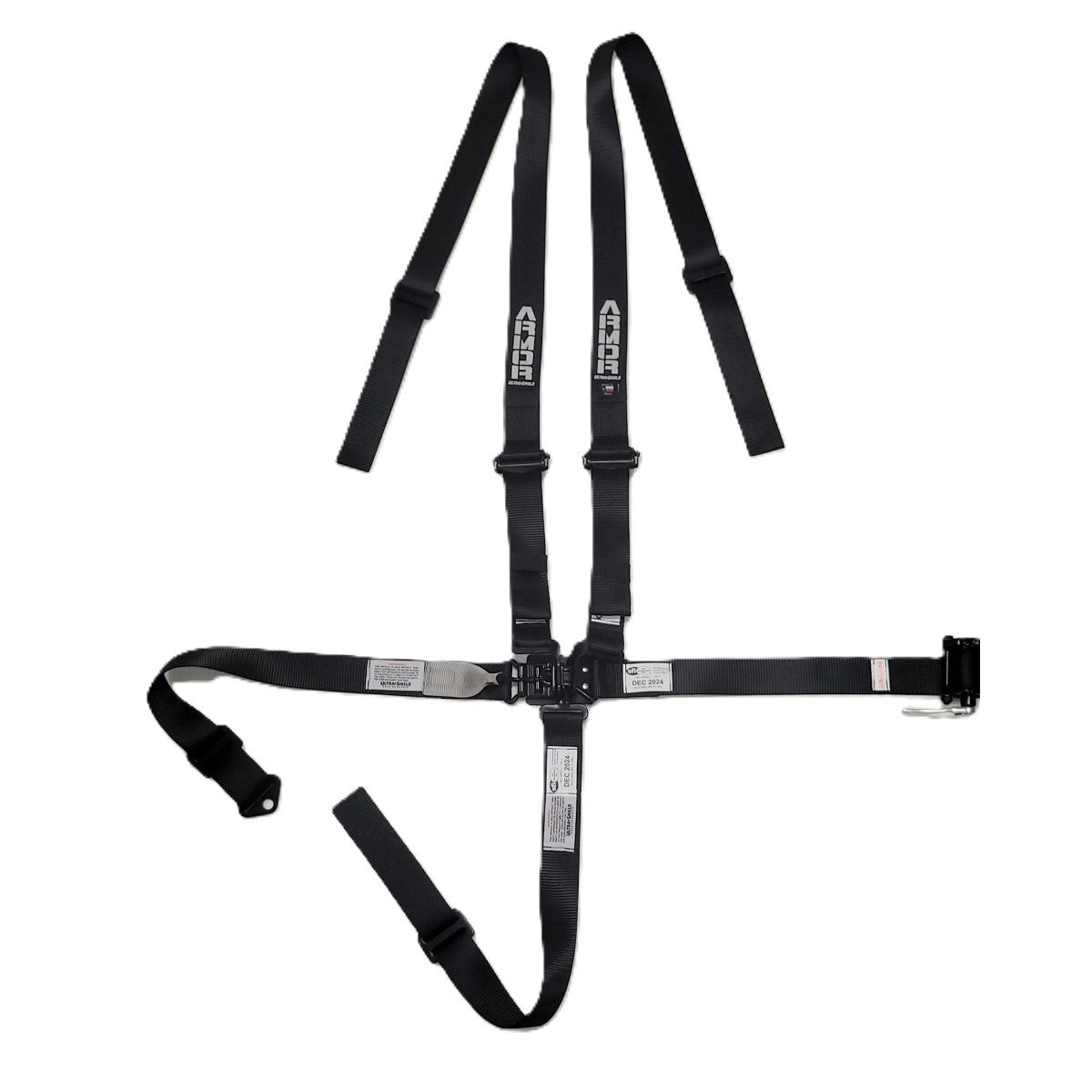 Ultra Shield Armor 5-Point Latch & Link Harness - Pull Down / LH Ratchet Adjust - Wrap Around - Black