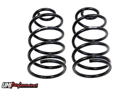 UMI Performance Rear Spring Kit - Stock Height - Black - GM A-Body 1964-66