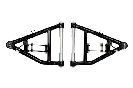 UMI Performance Cornermax Front Lower Control Arm Kit - Black - GM Fullsize Truck 1963-72