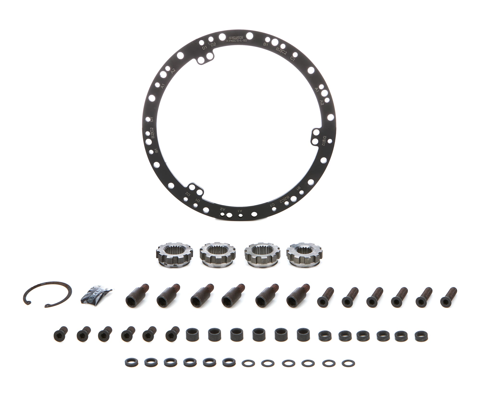 UniClutch 195mm / 8 in Clutch Vehicle Fitment Kit - Fits 25.2 x 24T / 26.0 x 24T / 20.5 x 18T