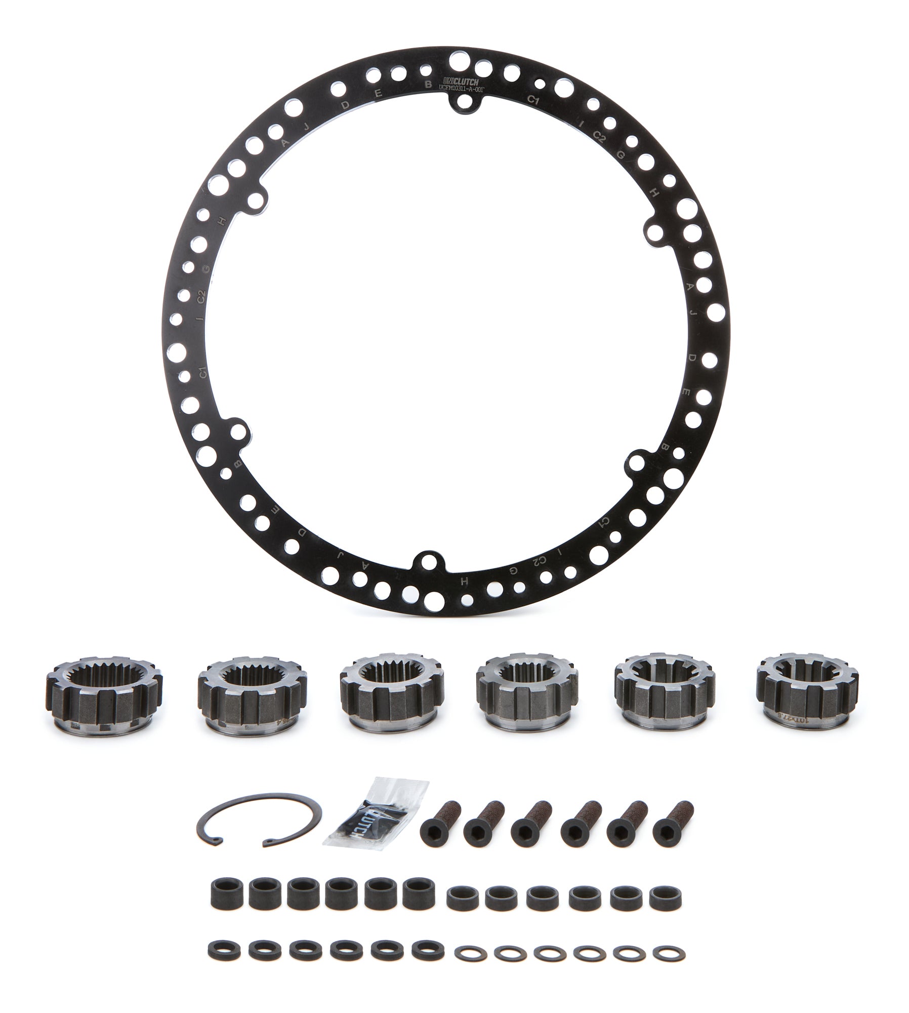 UniClutch 240mm / 10 in Clutch Vehicle Fitment Kit - Fits 29.0 x 26T / 26.25 x 23T / 27.5 x 10T / 25.4 x 24T / 24.3 x 22T