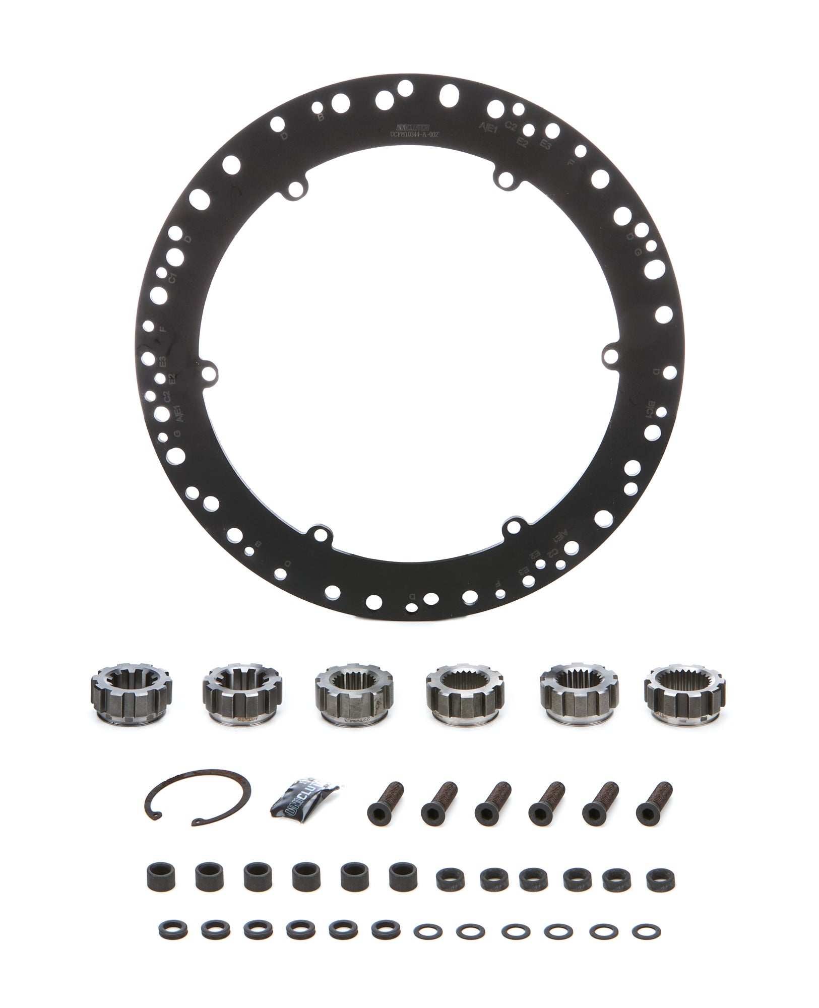 UniClutch 240mm / 10 in Clutch Vehicle Fitment Kit - Fits 25.4 x 24T / 32.4 x 14T / 30.0 x 16T / 31.75 x 10T UCFK10344-A-002