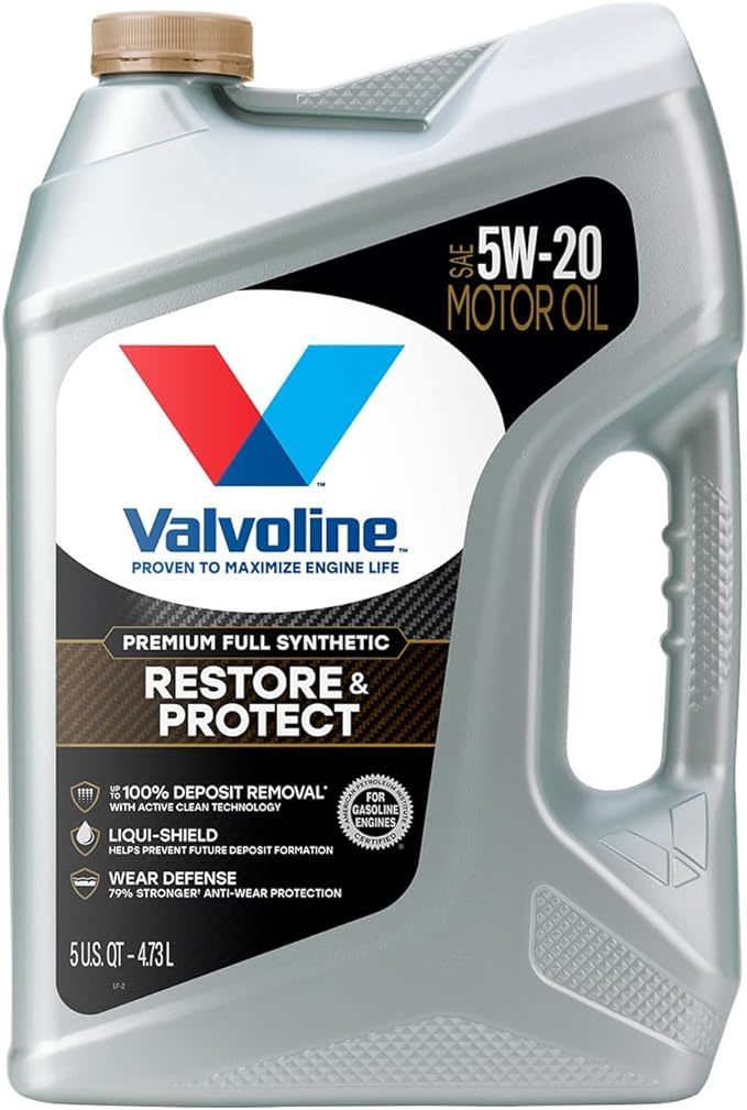 Valvoline Restore and Protect 5W20 Synthetic Motor Oil - 5 Qt Jug