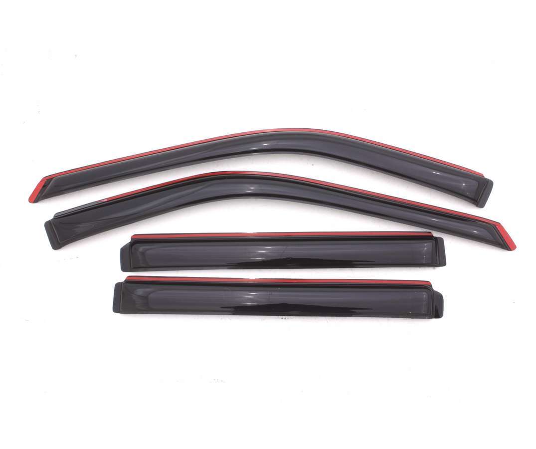Lund Front / Rear In-Channel Ventvisor - Stick-On - Dark Smoke - Ford Midsize SUV 2011-14