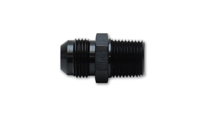 Vibrant Performance Straight 8 AN Male to 3/4 in NPT Male Adapter Fitting - Black