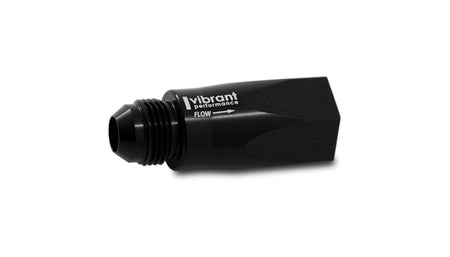 Vibrant Performance 12 AN Male Inlet 12 AN Female O-Ring Outlet Check Valve - Black