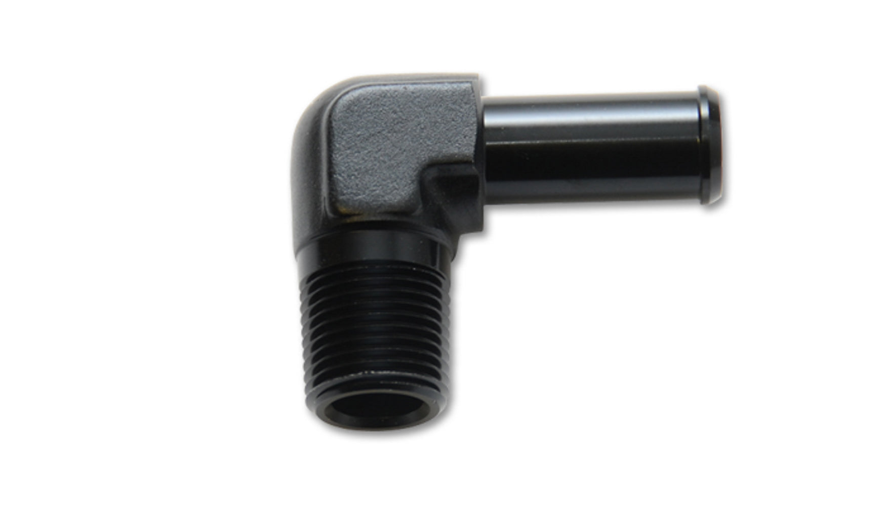 Vibrant Performance 90 Degree 1/8 in NPT Male to 5/16 in Hose Barb Fitting - Black