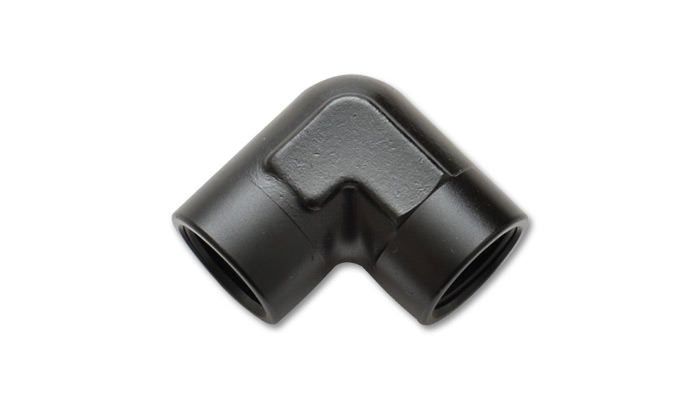 Vibrant Performance 90 Degree 1/8 in NPT Female to 1/8 in NPT Female Fitting - Black