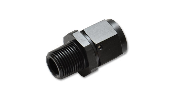 Vibrant Performance Straight 6 AN Female Swivel to 3/8 in NPT Male Fitting - Black