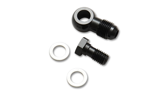 Vibrant Performance 14 mm x 1.50 Male to 8 AN Banjo Crush Washer Adapter Banjo - Black