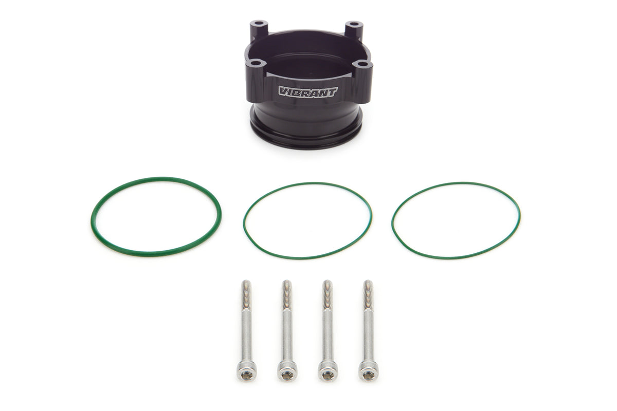 Vibrant Performance 74 mm Throttle Body Adapter - 3 in Clamp - Black - Bosch Throttle Body