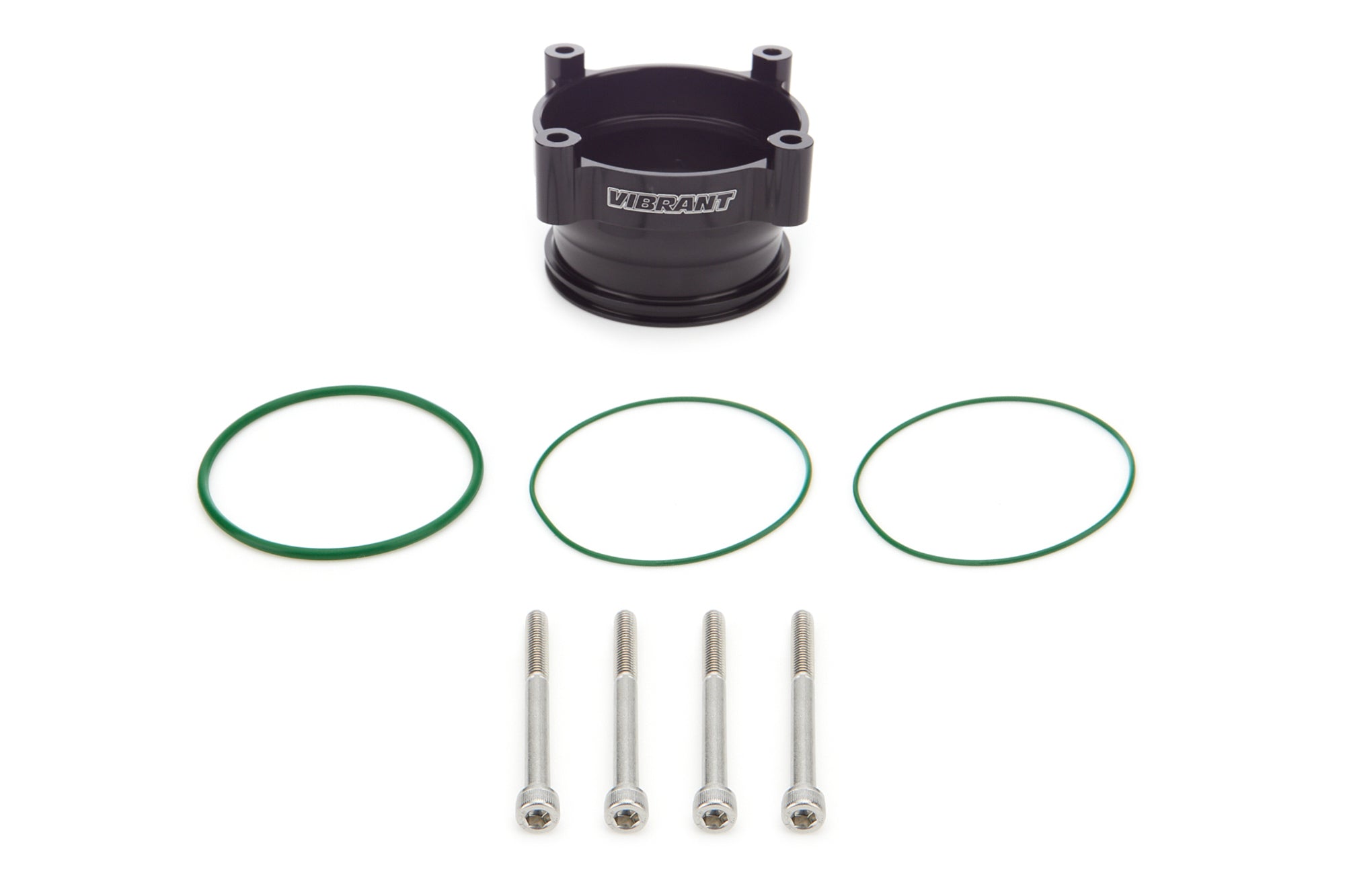Vibrant Performance 74 mm Throttle Body Adapter - 3 in Clamp - Black - Bosch Throttle Body