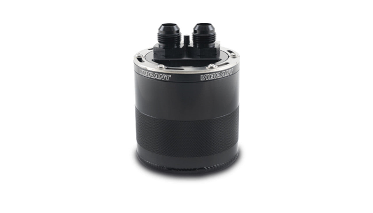 Vibrant Performance Gen3 Recovery Tank - 4.93 in Tall - 10 AN Male Inlet / Outlet - Aluminum