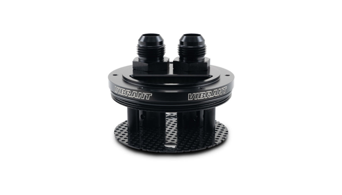 Vibrant Performance 2-Port Catch Can Lid - 12 AN Ports
