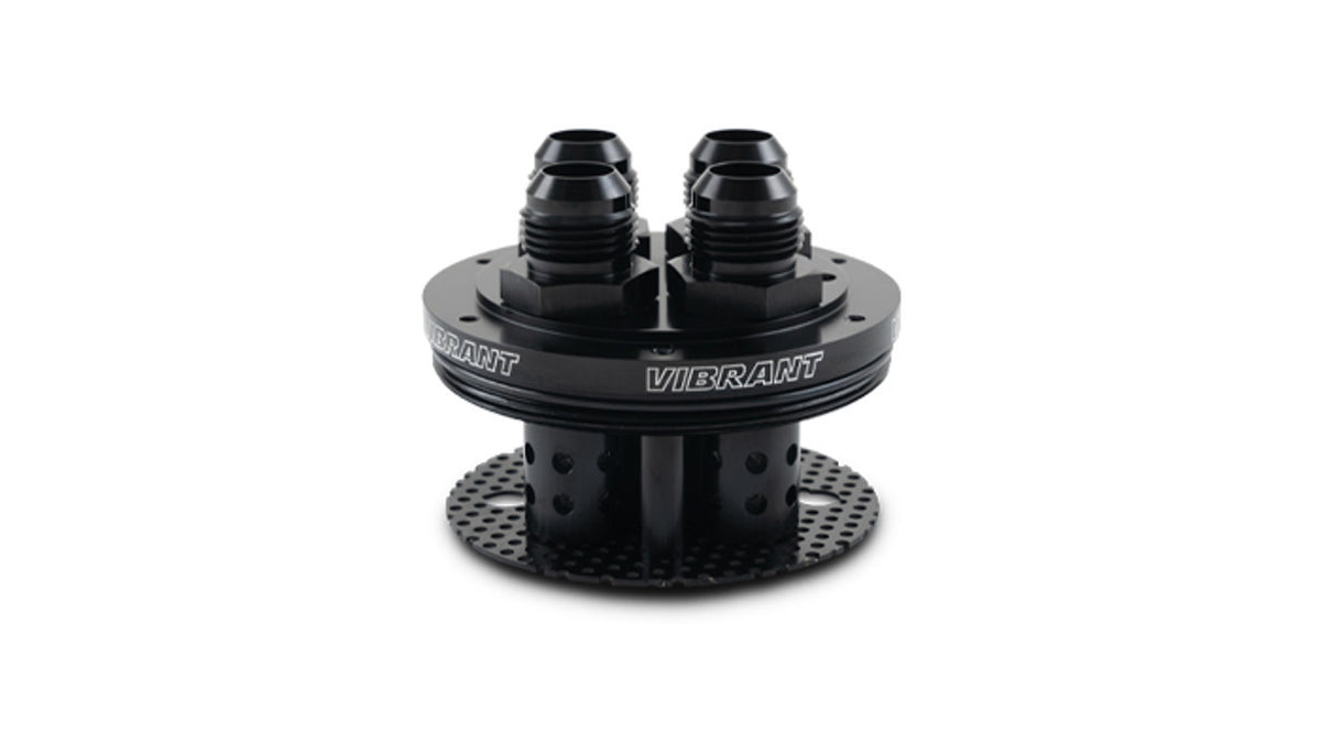 Vibrant Performance 4-Port Catch Can Lid - 12 AN Ports