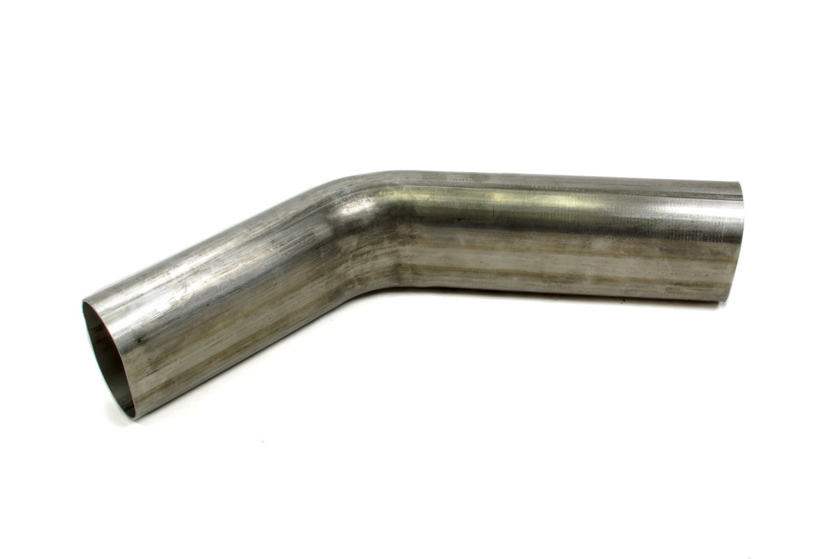 Vibrant Performance 45 Degree Stainless Exhaust Mandrel Bend - 3 in Diameter - 4.5 in Radius - 6 x 6 in Legs - 16 Gauge
