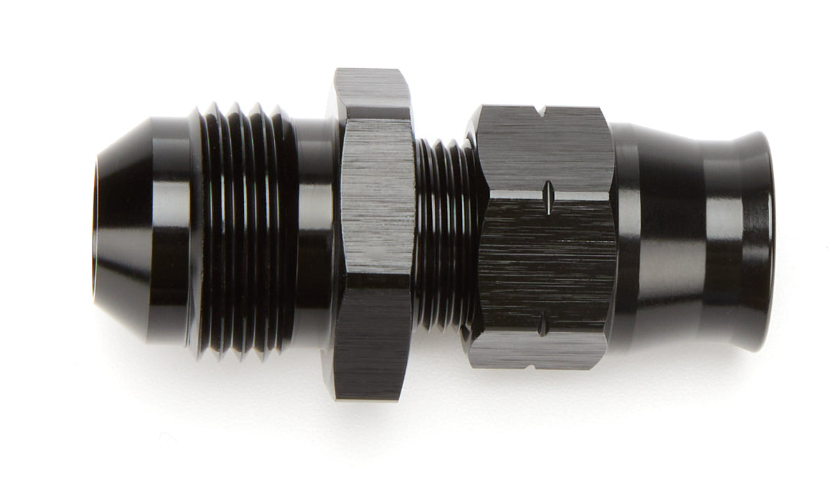 Vibrant Performance 8 AN Male to 3/8 in Tubing Straight Tube End Fitting - Black