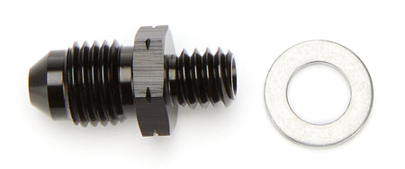 Vibrant Performance Straight 4 AN Male to 8 mm x 1.5 inverted Flare Male Fitting - Black