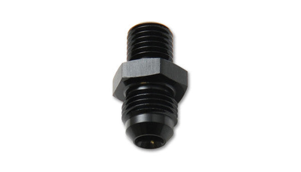 Vibrant Performance Straight 4 AN Male to 16 mm x 1.5 inverted Flare Male Fitting - Black