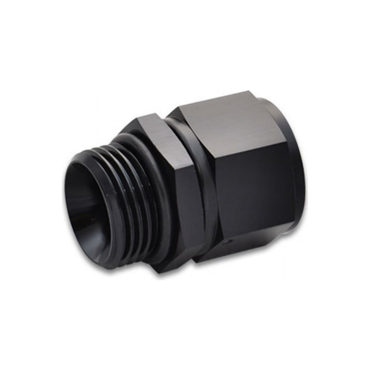 Vibrant Performance Straight 8 AN Female to 8 AN Male O-Ring Adapter Fitting - Black