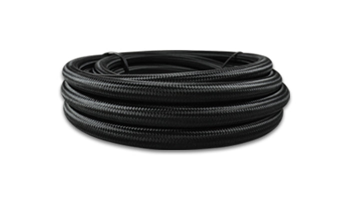 Vibrant Performance Braided Nylon / PTFE Hose - 8 AN - 5 ft - Black