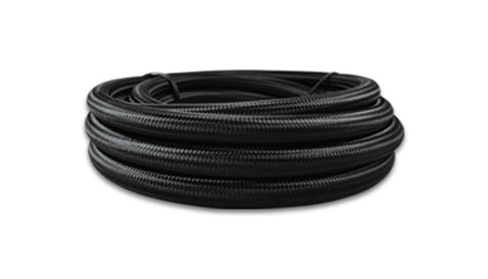 Vibrant Performance Braided Nylon / PTFE Hose - 10 AN - 5 ft - Black