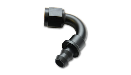 Vibrant Performance 120 Degree 12 AN Hose Barb to 12 AN Female Hose End - Black