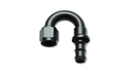 Vibrant Performance 180 Degree 10 AN Hose Barb to 10 AN Female Hose End - Black