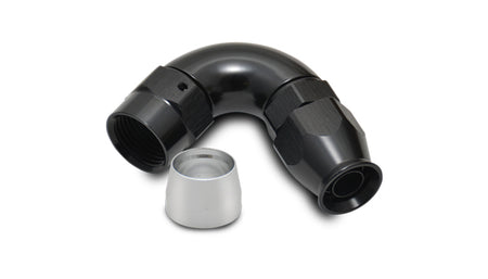 Vibrant Performance 120 Degree 8 AN PTFE Hose to 8 AN Female Hose End - Black