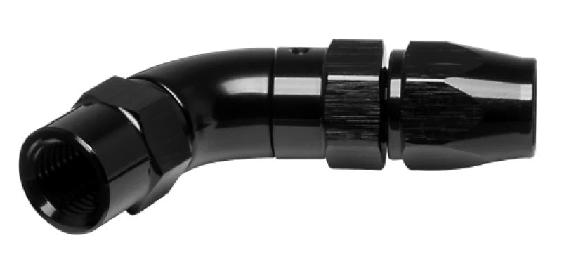 Vibrant Performance 45 Degree 3 AN PTFE Hose to 3 AN Female Hose End - Black
