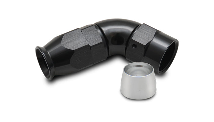 Vibrant Performance 60 Degree 10 AN PTFE Hose to 10 AN Female Hose End - Black