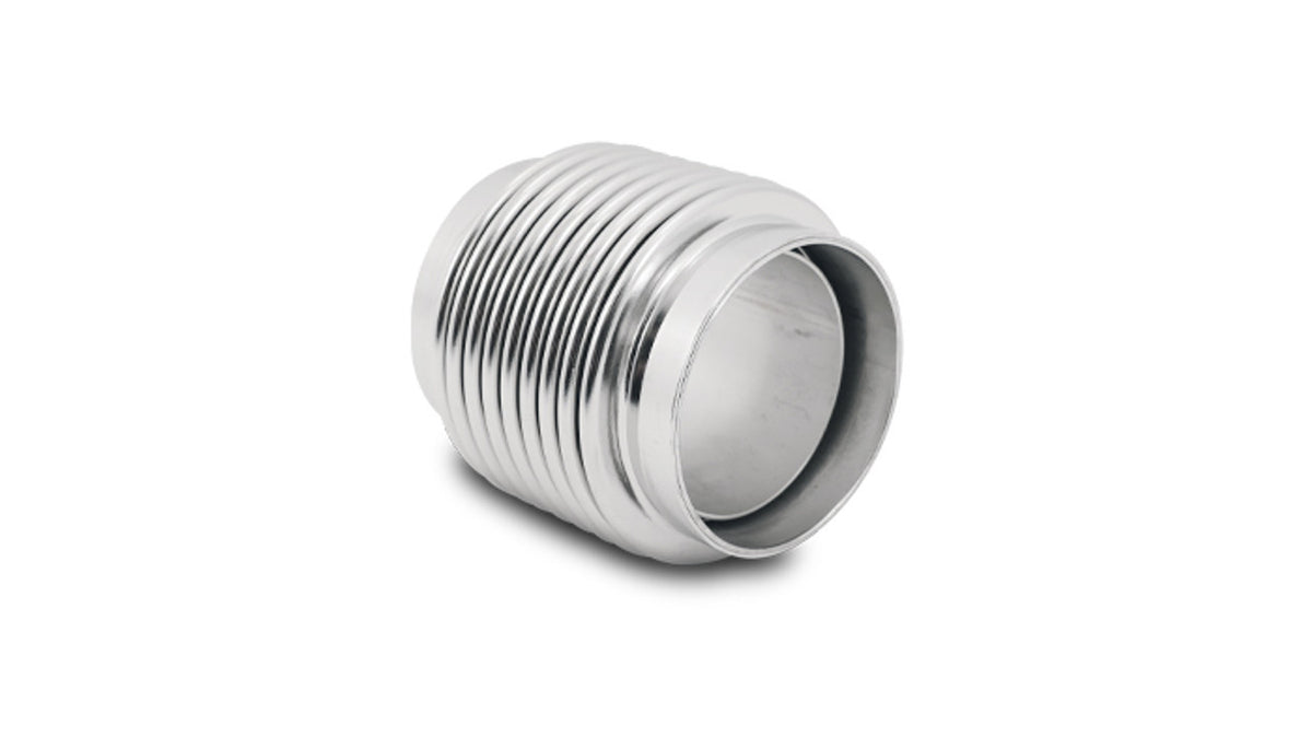 Vibrant Performance Motorsport Stainless Bellow - Weld-On - Flexible - 2 in Inlet / Outlet - 3.25 in Long