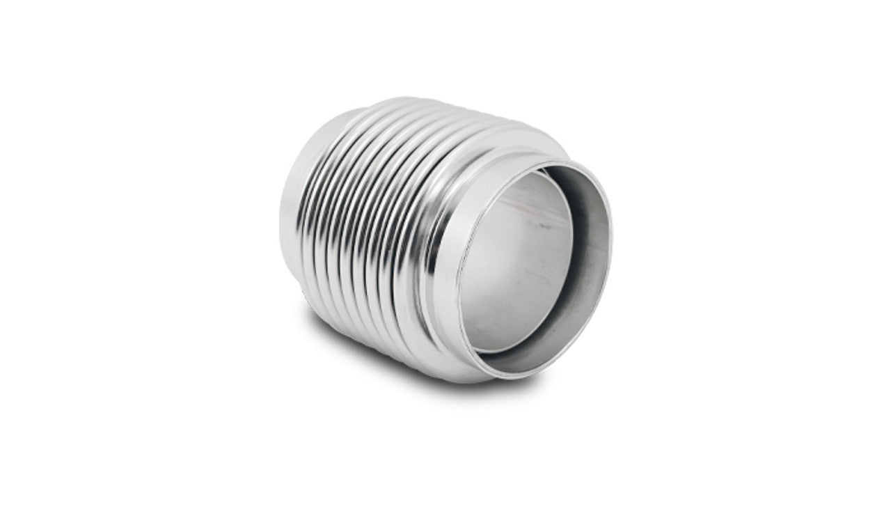 Vibrant Performance Motorsport Stainless Bellow - Weld-On - Flexible - 2 in Inlet / Outlet - 3.25 in Long