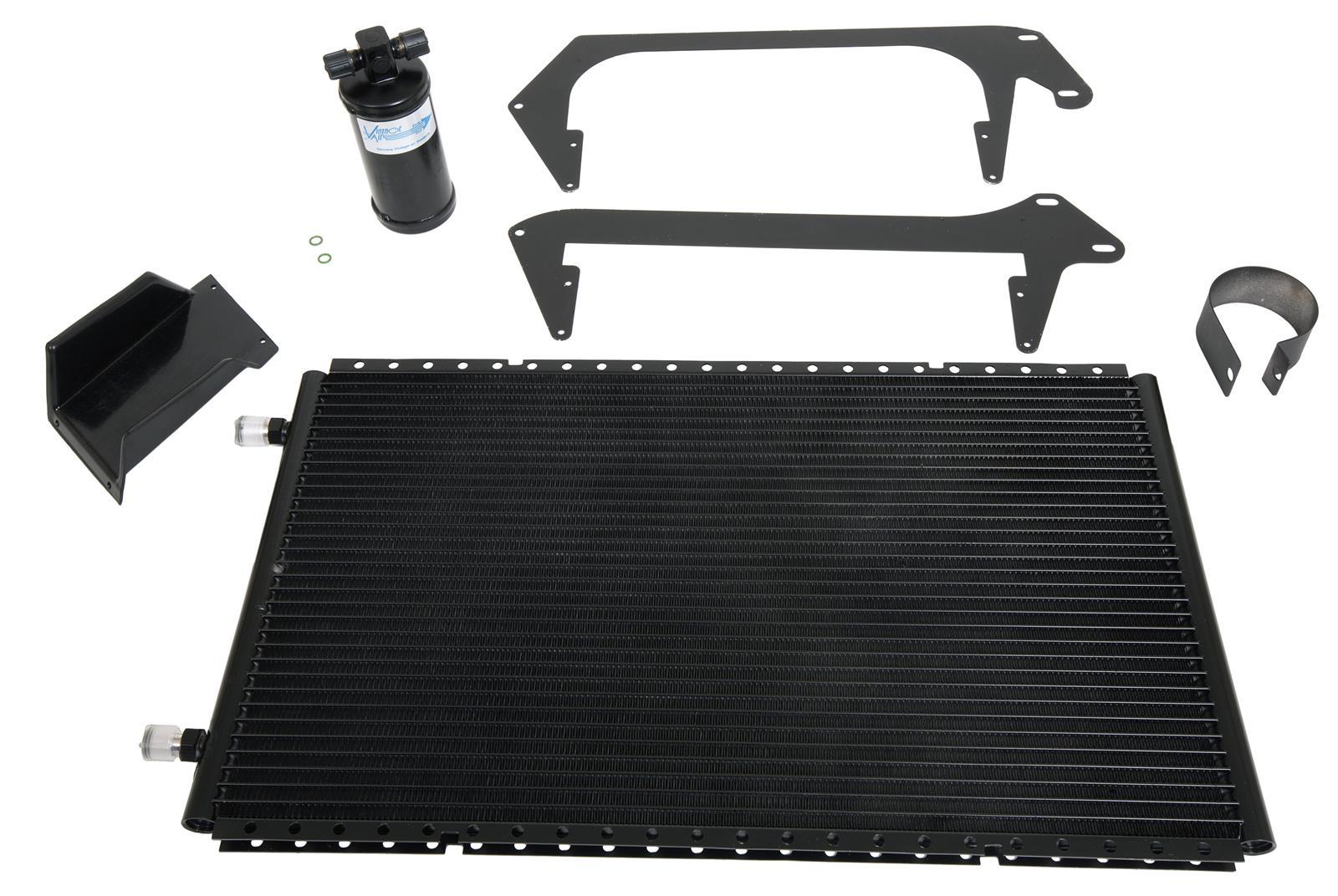 Vintage Air SureFit Horizontal Air Conditioning Condenser and Drier - 18 x 16 in - Ford Compact SUV 1966-77