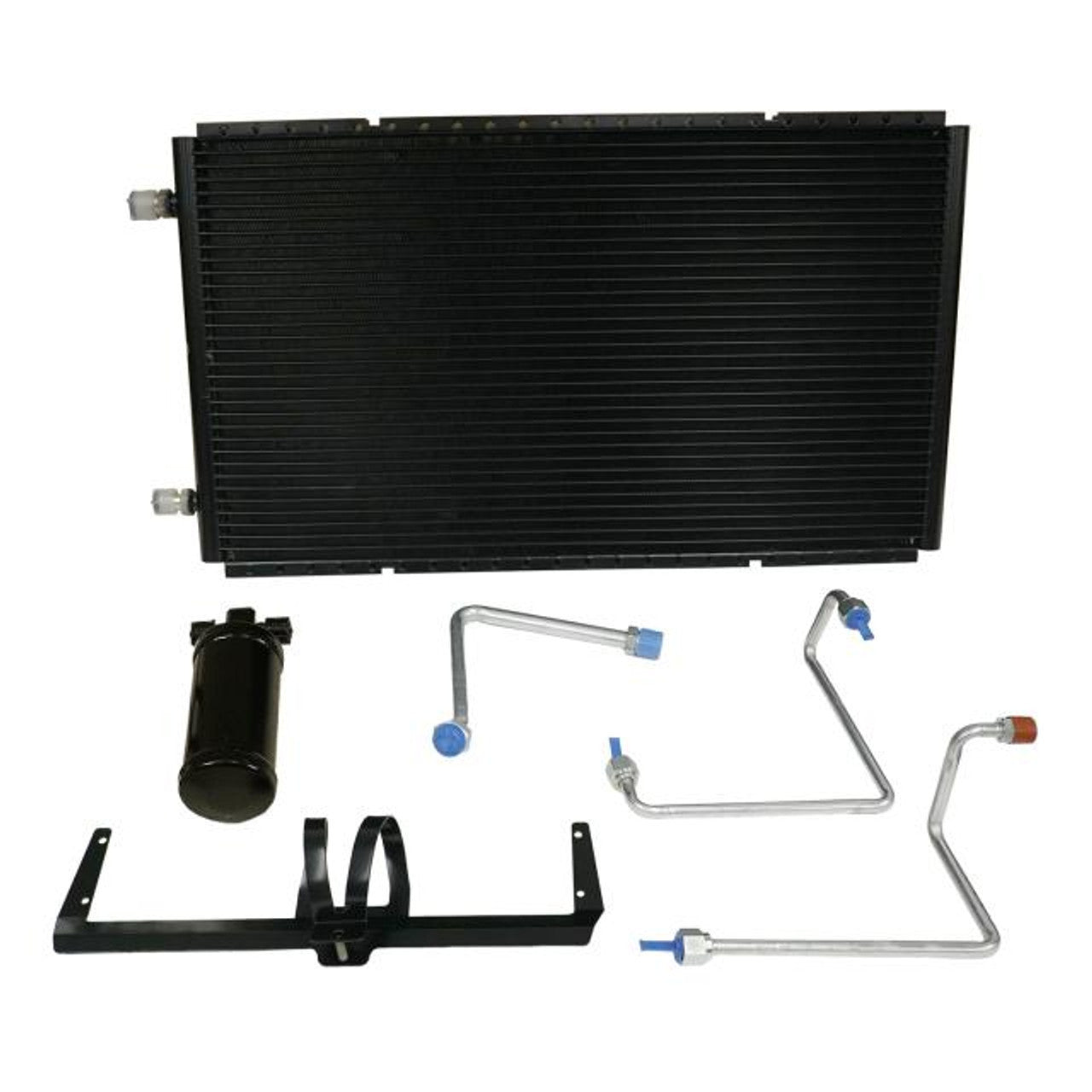 Vintage Air SureFit Air Conditioning Condenser and Drier - Horizontal - 24 x 14 x 0.83 in - Black