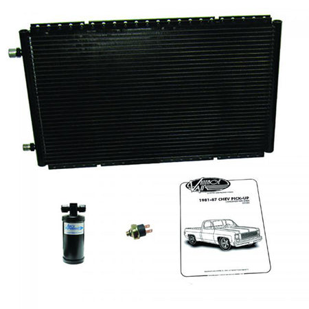 Vintage Air SureFit Horizontal Air Conditioning Condenser - 24 x 14 in