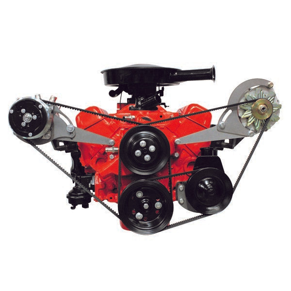 Vintage Air Air Conditioning Bracket - Driver Side - Sanden 508 Compressor - Short Water Pump - Small Block Chevy