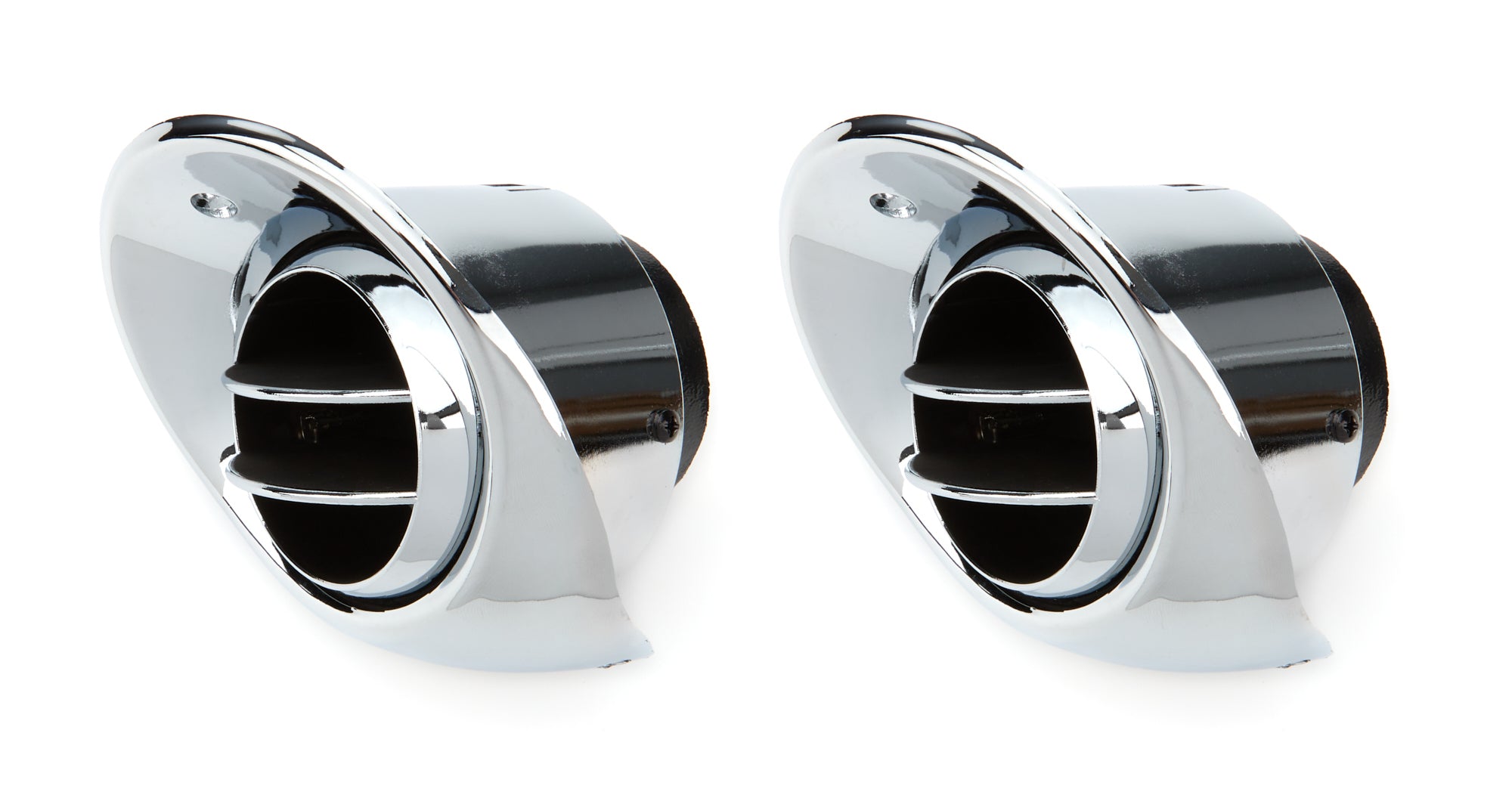 Vintage Air Astro In Dash Round Louver Kit - Chrome - GM F-Body 1967-68 (Pair)