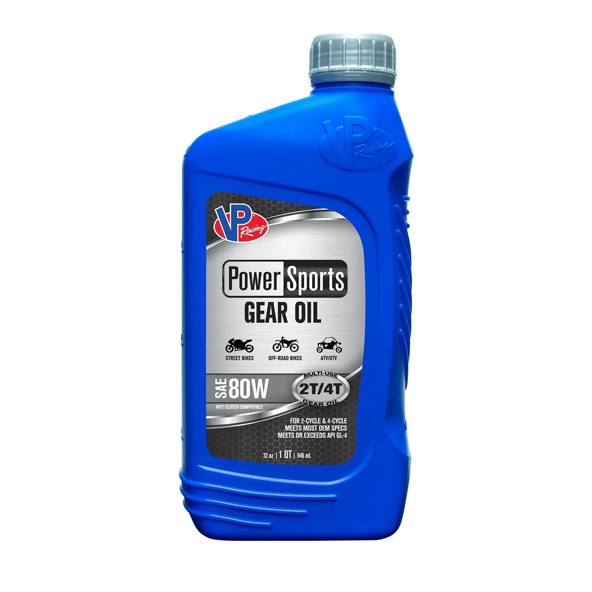 VP Racing PowerSports 80W Semi-Synthetic Gear Oil - Limited Slip Additive - 1 Qt Bottle
