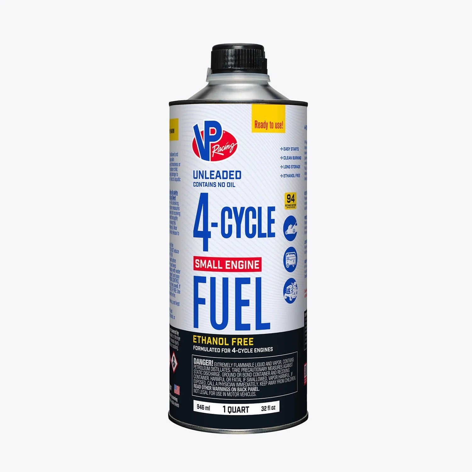 VP Racing 4 Cycle Ethanol Free Fuel - 1 Qt Can