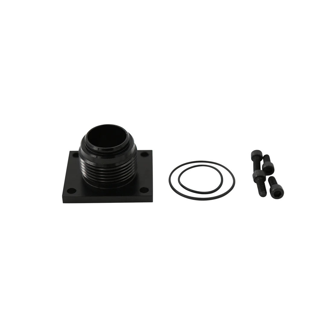 Waterman Lil Bertha Fuel Pump Adapter - 20 AN Male O-Ring - Black