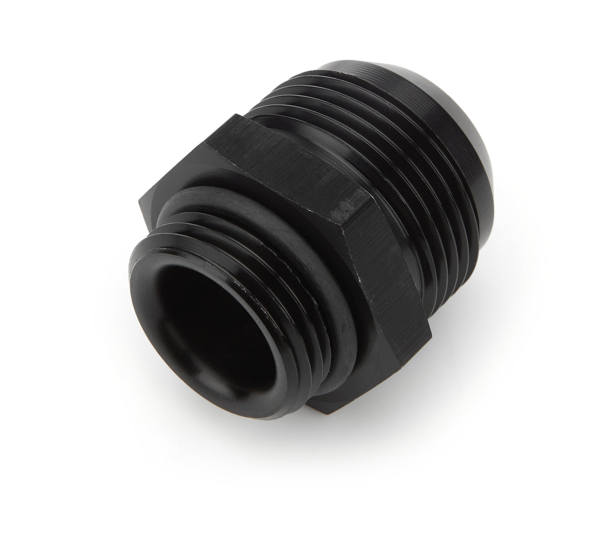 Waterman Straight 12 AN Male O-Ring to 16 AN Male Fitting - Black