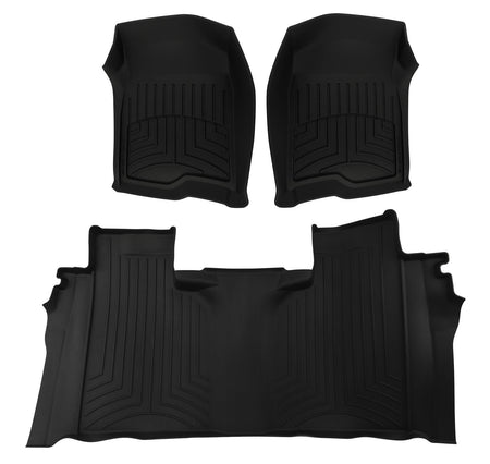 WeatherTech HP Front / 2nd Row Floor Liner - Black - GM Fullsize Truck 2019-23